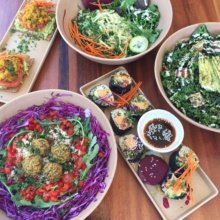 Gluten-free lunch spread from Wild Living Foods